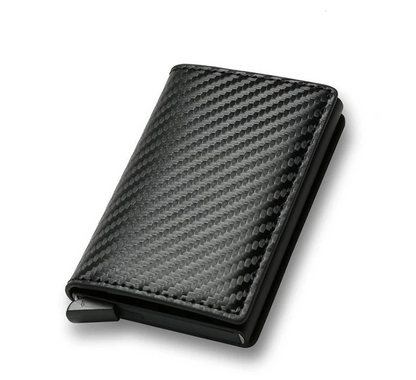 Billetera Tarjetero Aluminio Fibra De Carbono RFID